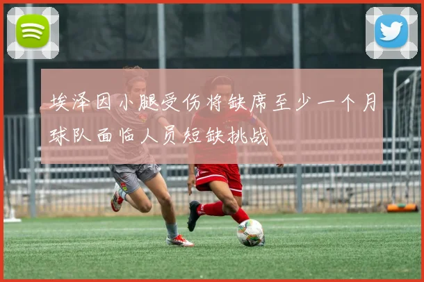埃泽因小腿受伤将缺席至少一个月球队面临人员短缺挑战